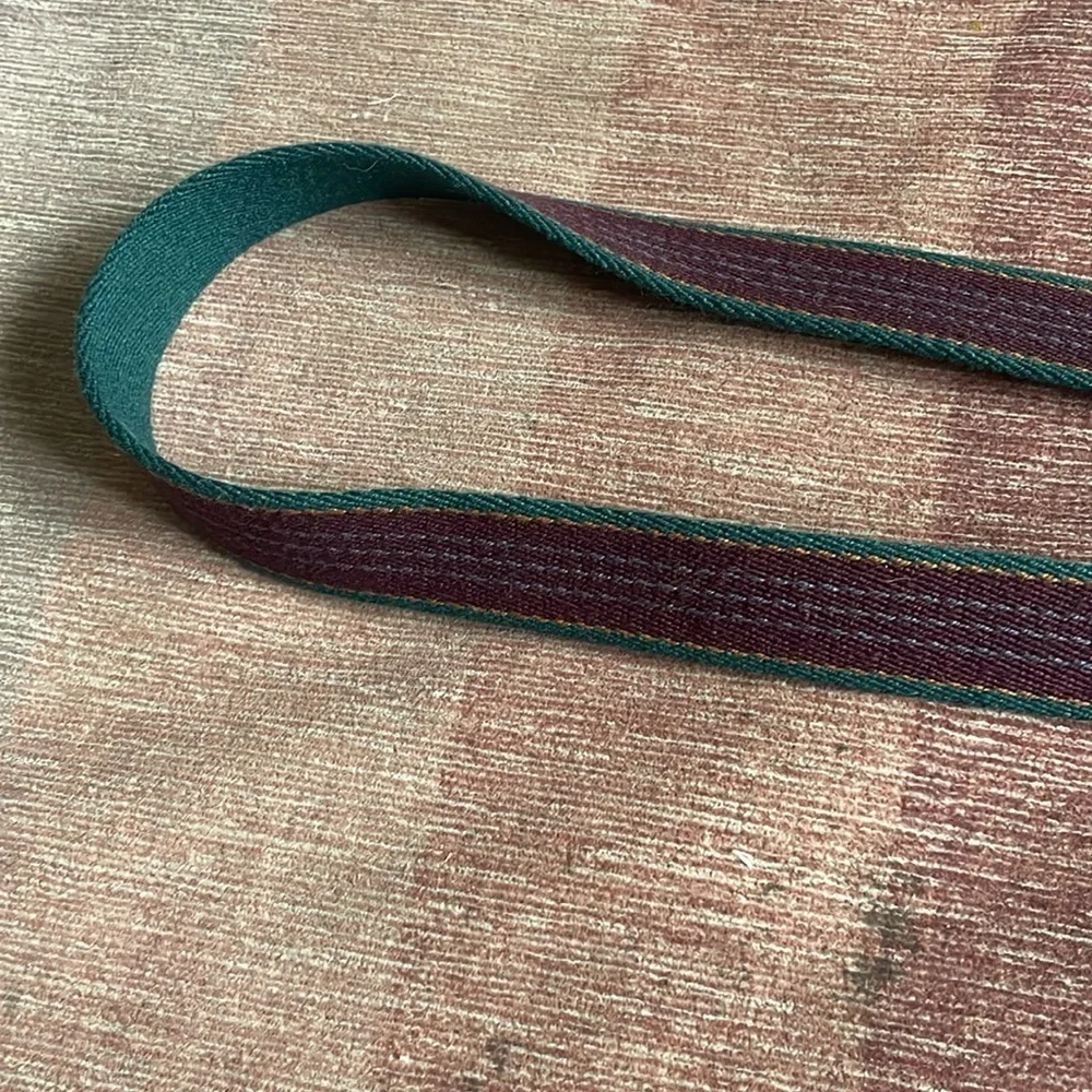 Genuine Leather Stylish Brown and Green Men's Belt